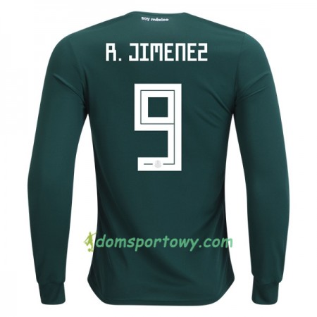 Koszulka Meksyk R.Jimenez 9 Domowe Koszulki Piłkarskie Mistrzostwa Świata 2018 Długi Rękaw